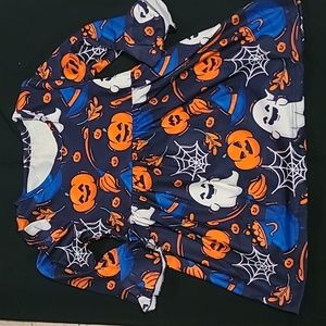 Toddler Kids Baby Girl Long Flare Sleeve O-Neck Halloween Pumpkin Princess Dress